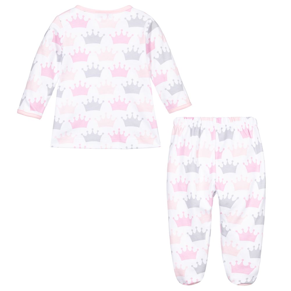 Magnolia Baby-Pima Cotton 2 Piece Babygrow | Childrensalon Outlet