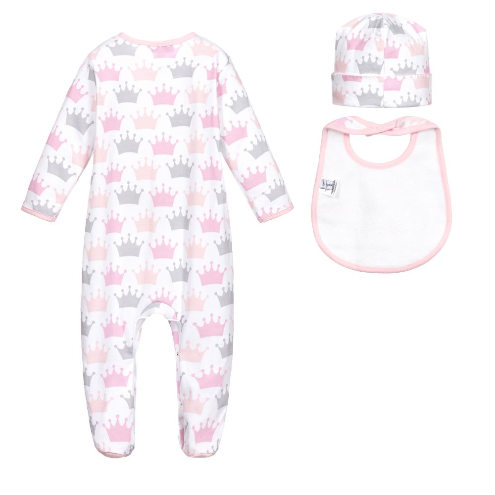Magnolia Baby-Комплект из хлопка пима с комбинезоном | Childrensalon Outlet