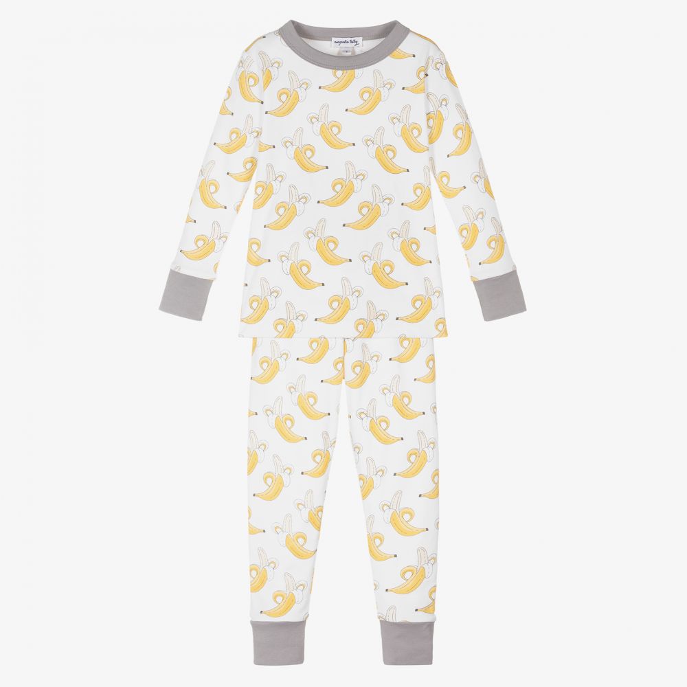Magnolia Baby - Pyjama en coton à motif banane Pima | Childrensalon