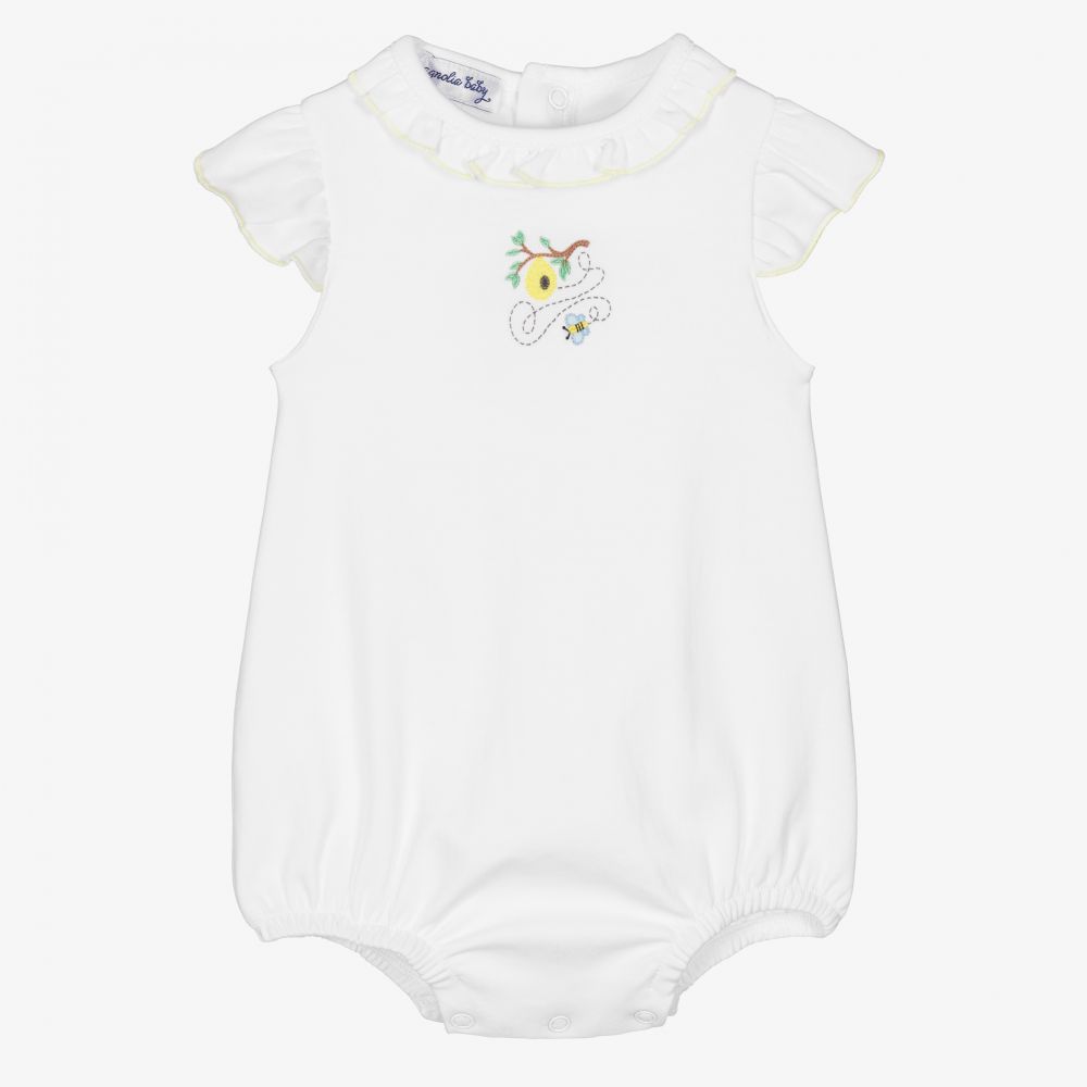 Magnolia Baby - Pima Cotton Bee Baby Shortie | Childrensalon