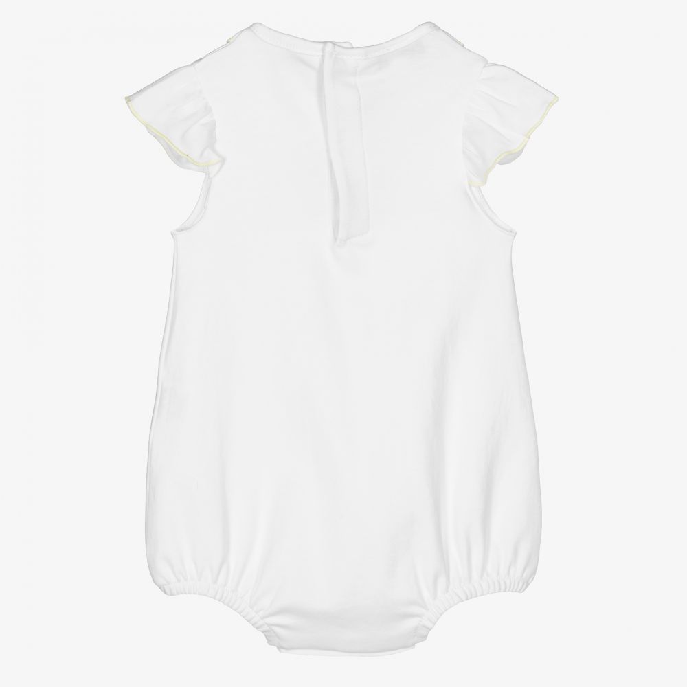 ماغنوليا بيبي-تبّان قطن بيما لون أبيض للمولودات | Childrensalon Outlet