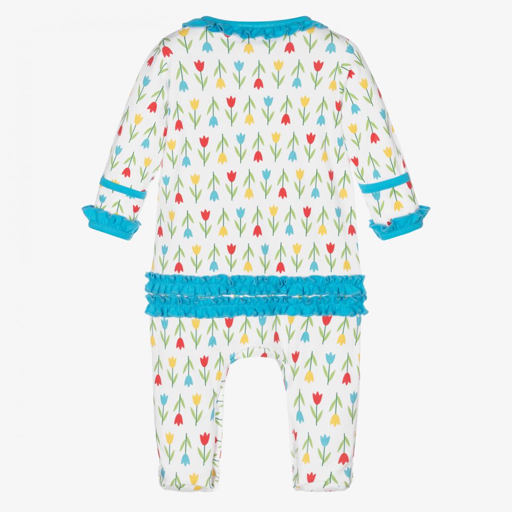 ماغنوليا بيبي-بيبي غرو قطن بيما لون أبيض للمولودات | Childrensalon Outlet