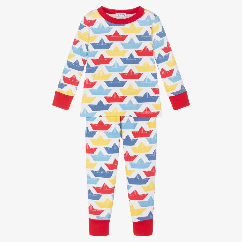 Magnolia Baby - Pima Cotton Boats Pyjamas | Childrensalon