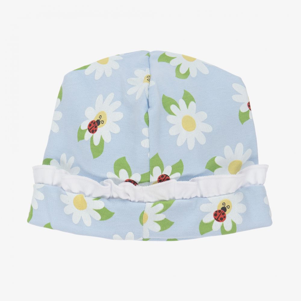 Magnolia Baby-قبعة قطن بيما لون أزرق باهت للمولودات | Childrensalon Outlet