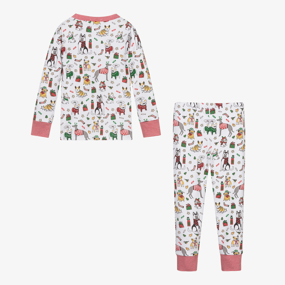 ماغنوليا بيبي-بيجاما قطن بيما لون أبيض | Childrensalon Outlet