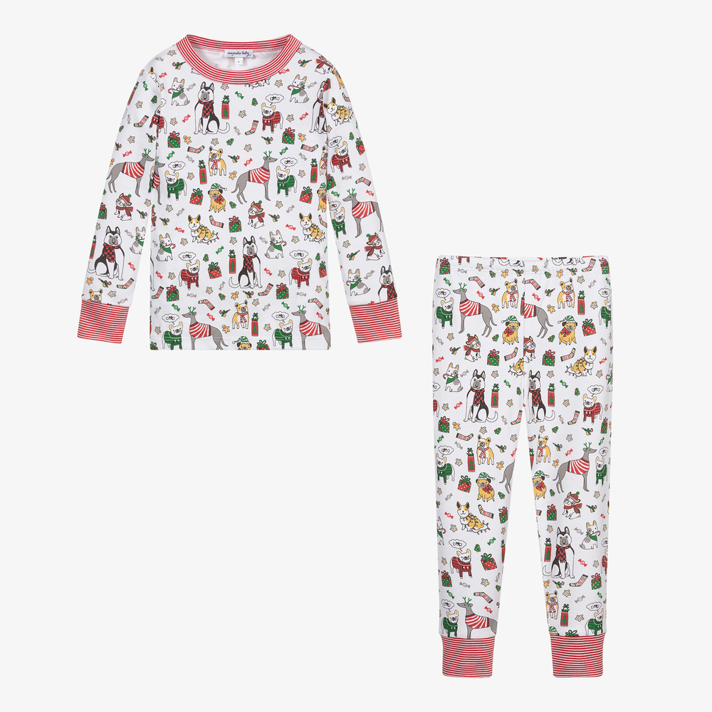 ماغنوليا بيبي-بيجاما قطن بيما لون أبيض | Childrensalon Outlet
