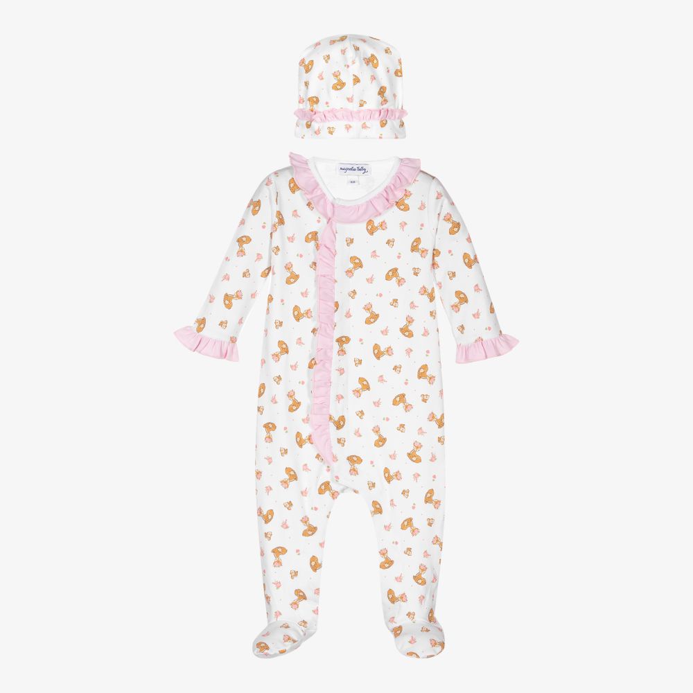 Magnolia Baby - Ensemble grenouillère en coton Pima Faon | Childrensalon