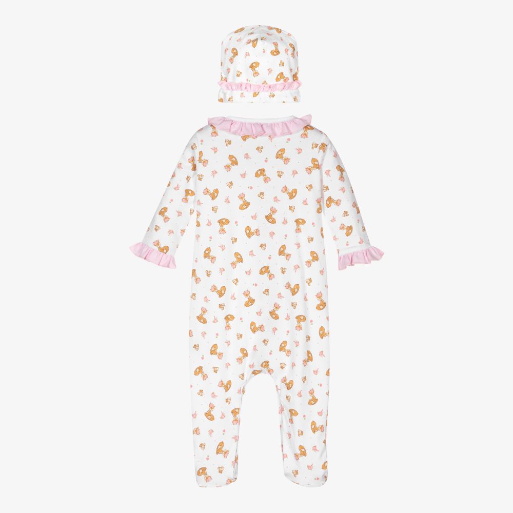 ماغنوليا بيبي-طقم بيبي غرو قطن بيما لون أبيض للمولودات | Childrensalon Outlet