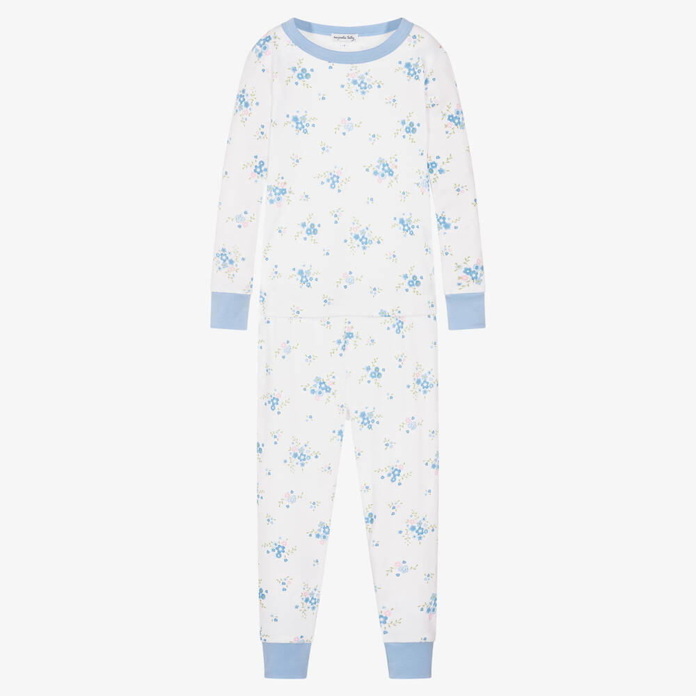 Magnolia Baby - Pyjama en coton Pima à fleurs | Childrensalon
