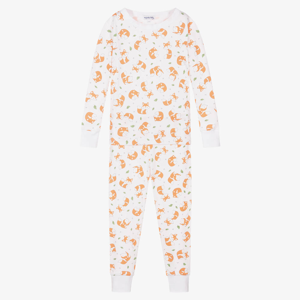 Magnolia Baby - Pima Cotton Fox Pyjamas | Childrensalon