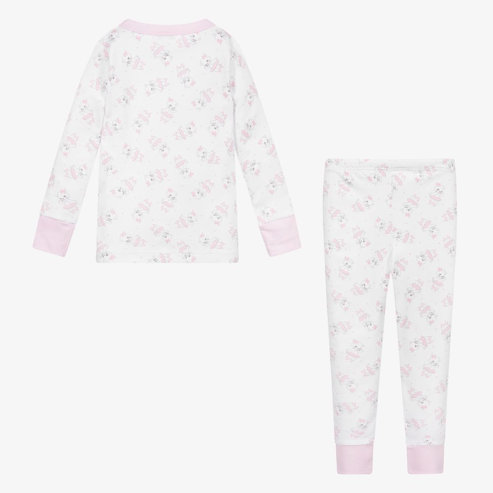 Magnolia Baby-بيجاما قطن بيما لون أبيض للبنات | Childrensalon Outlet