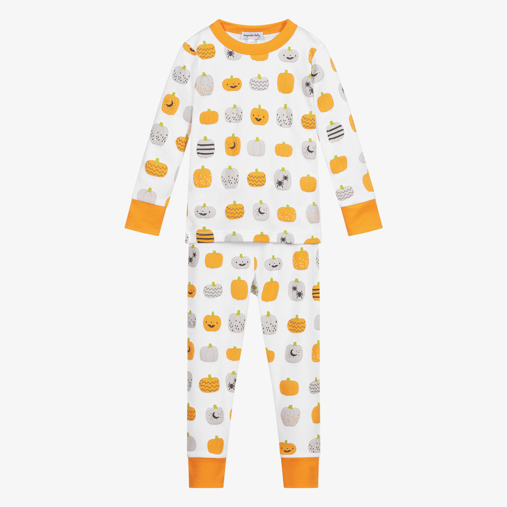 Magnolia Baby - Pima Cotton Pumpkins Pyjamas | Childrensalon