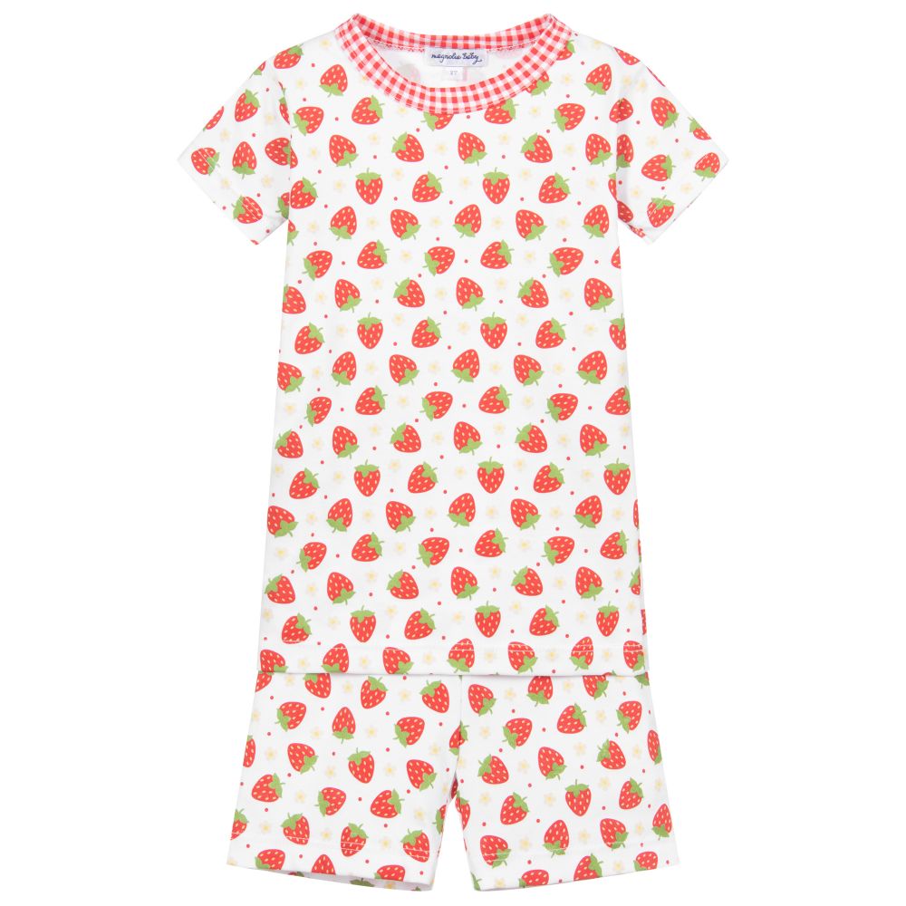 Magnolia Baby - Kurzer Pyjama aus Pima-Baumwolle | Childrensalon