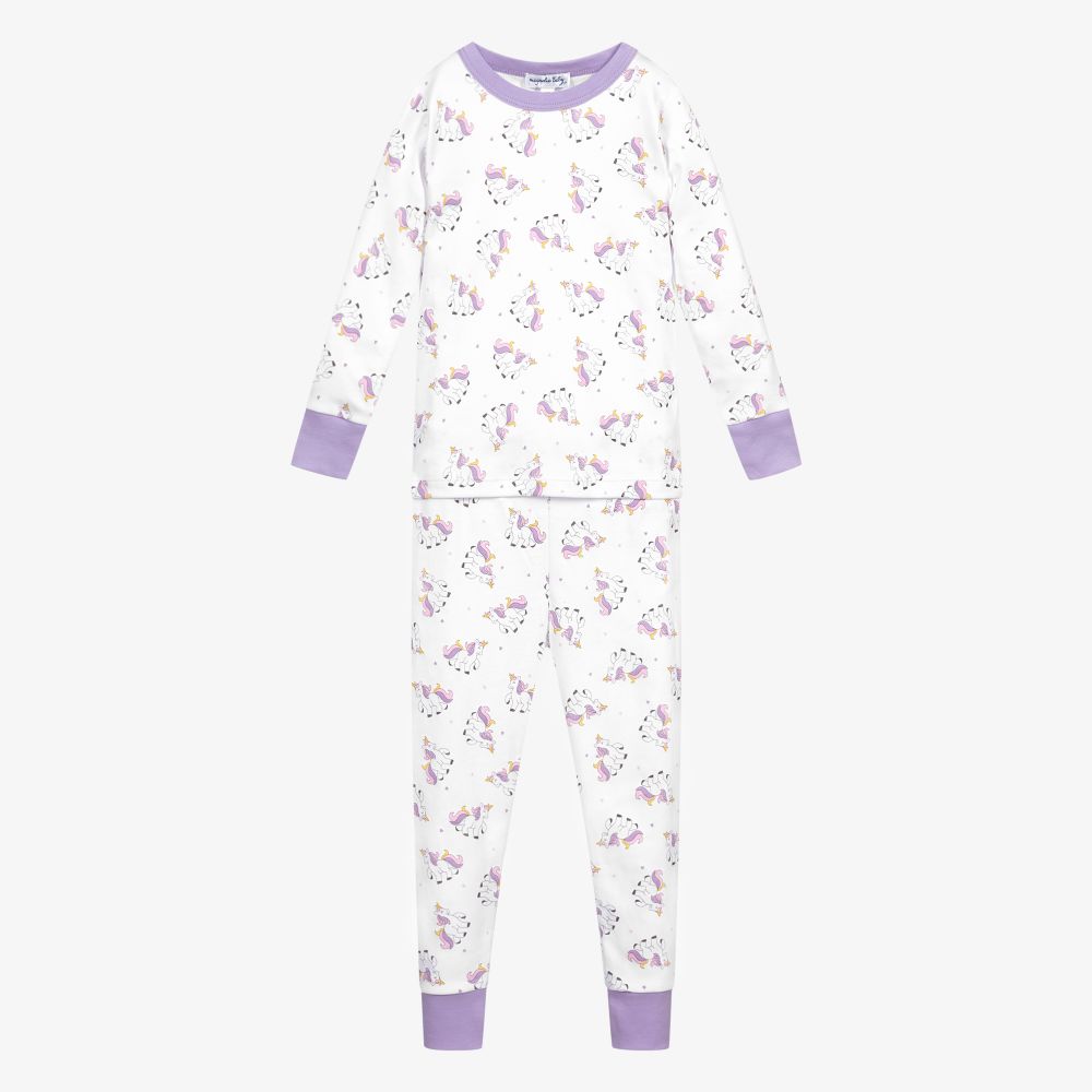 Magnolia Baby - Pima Cotton Unicorn Pyjamas | Childrensalon