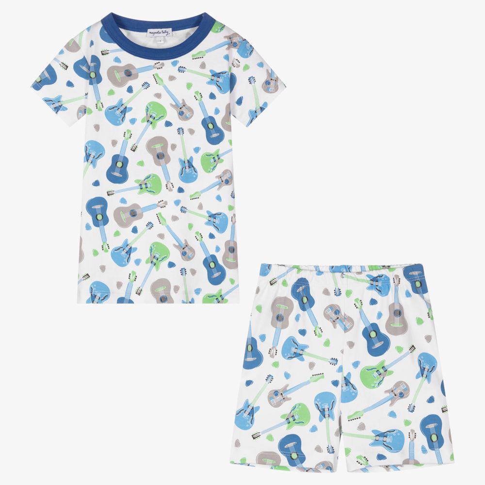 Magnolia Baby-Pima Guitar Short Pyjamas | Childrensalon Outlet
