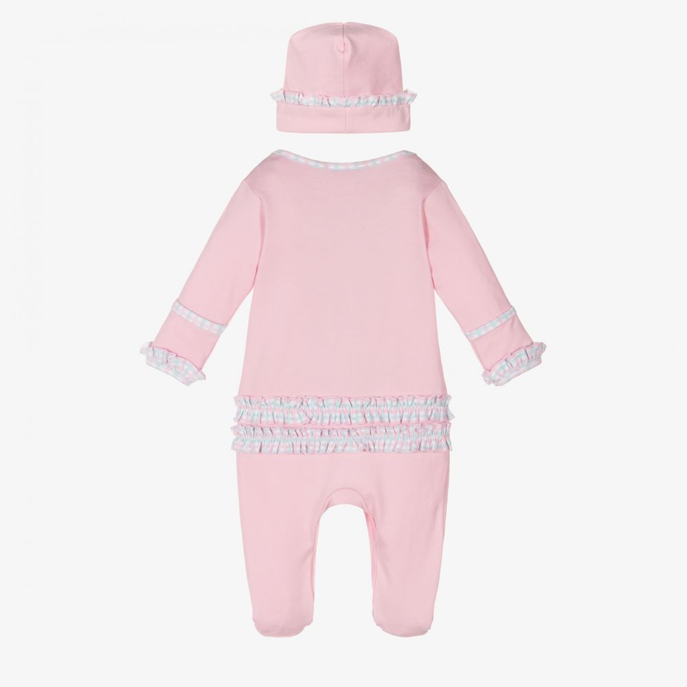 ماغنوليا بيبي-طقم بيبي غرو قطن لون زهري للمولودات | Childrensalon Outlet