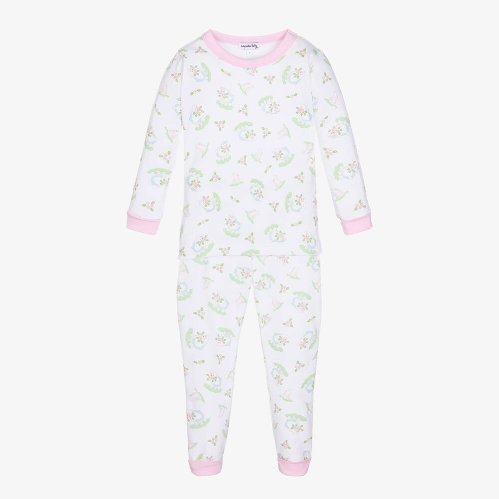 Magnolia Baby - Precious Lamb & Bunny Cotton Pyjamas | Childrensalon