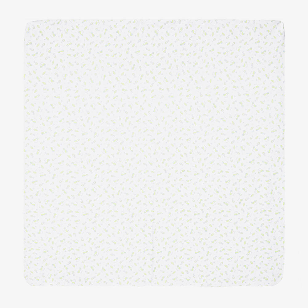Magnolia Baby-White Cotton On The Green Swaddle (100cm) | Childrensalon Outlet