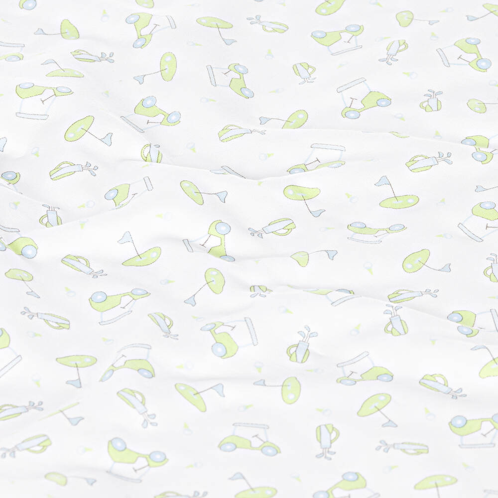 Magnolia Baby-White Cotton On The Green Swaddle (100cm) | Childrensalon Outlet