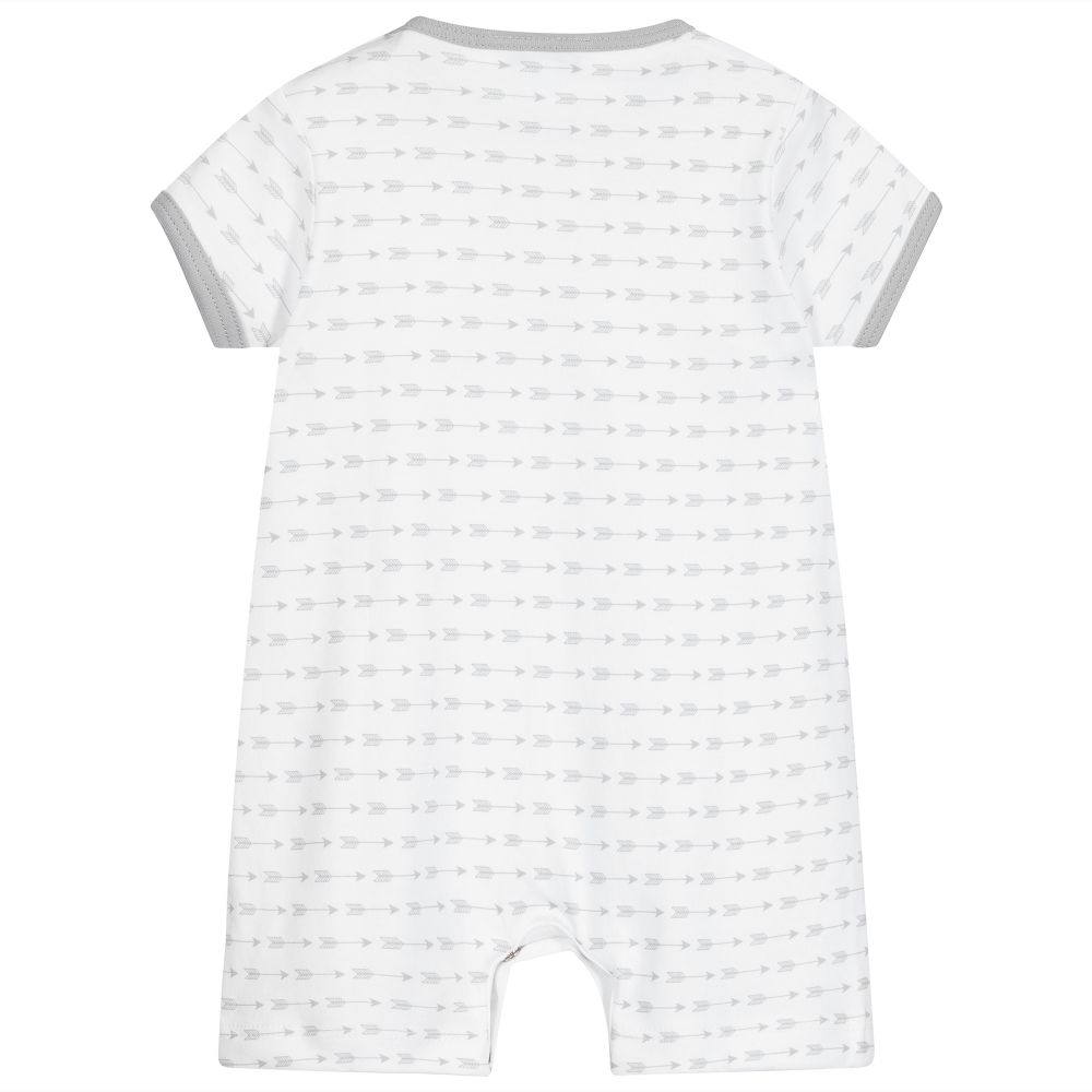 Magnolia Baby-White Pima Cotton Baby Shortie | Childrensalon Outlet