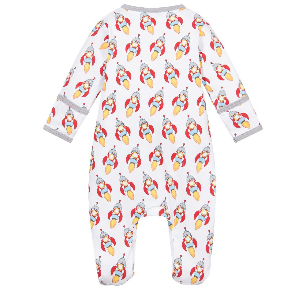 ماغنوليا بيبي-بيبي غرو قطن بيما جيرسي لون أبيض للأطفال | Childrensalon Outlet