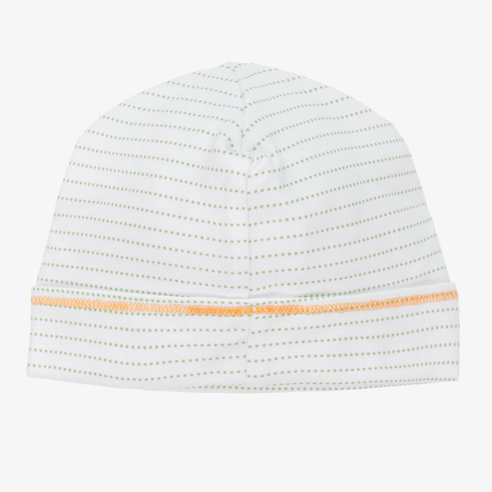 Magnolia Baby-White Pima Cotton Fox Baby Hat | Childrensalon Outlet