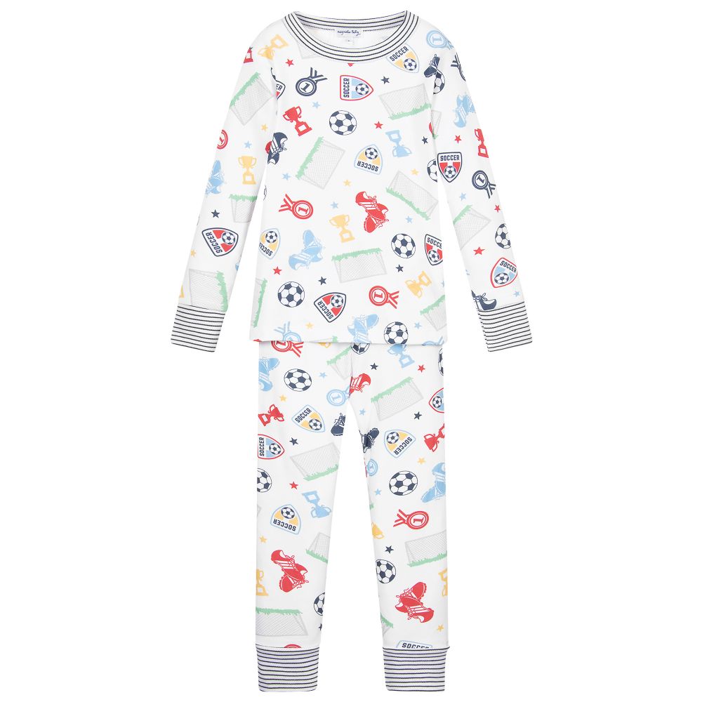 Magnolia Baby - Pyjama blanc en coton Pima | Childrensalon