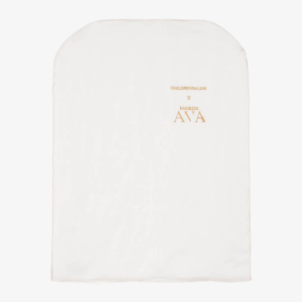 Maison Ava-Boys Ivory Embroidered Butterfly Suit | Childrensalon Outlet