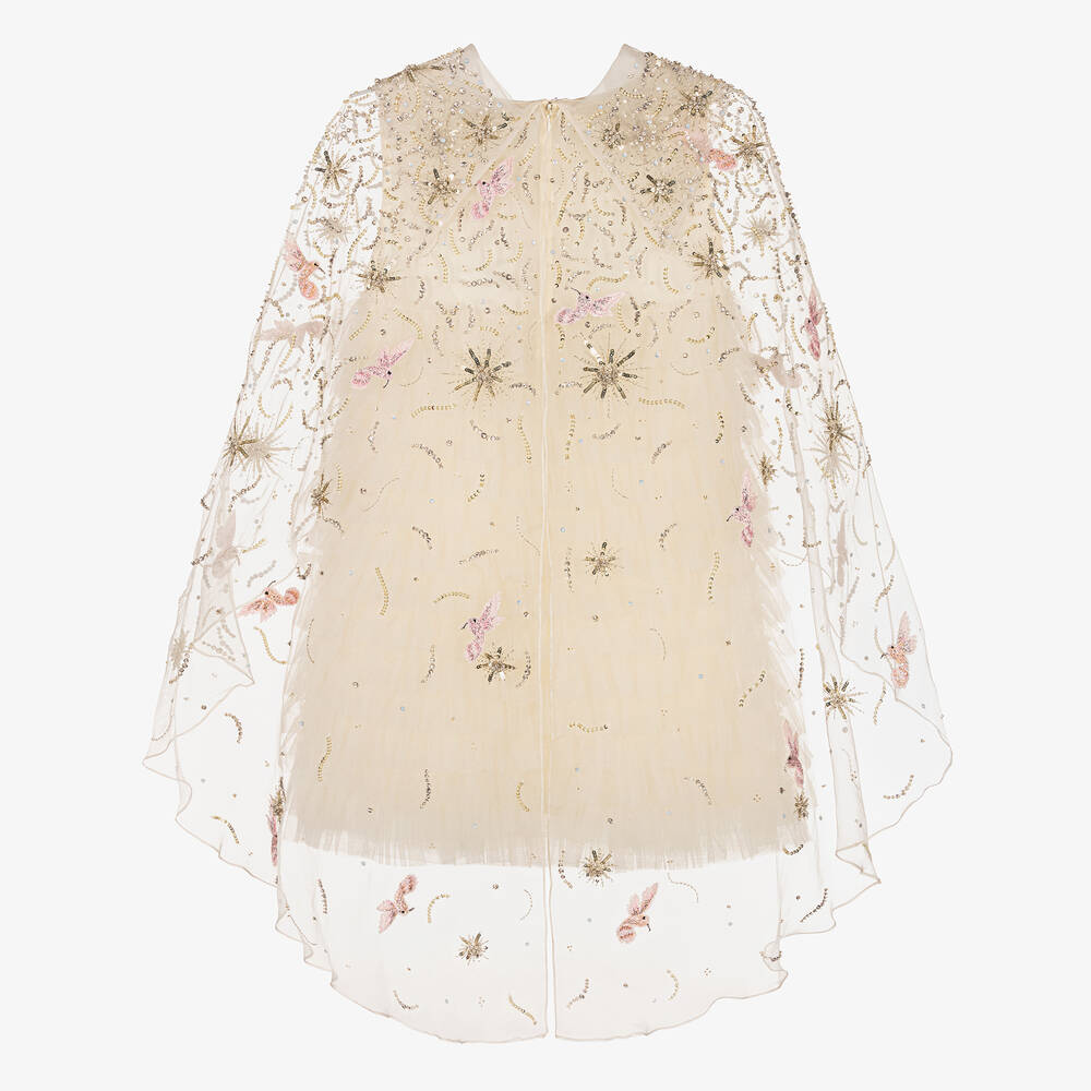 Maison Ava-فستان كيب تول لون عاجي | Childrensalon Outlet