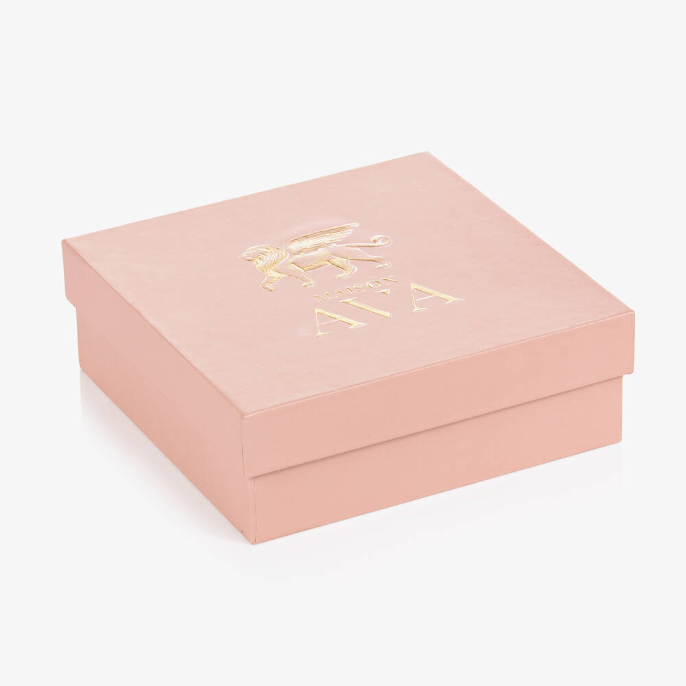 Maison Ava-Girls Red Embroidered Tulle Hairband  | Childrensalon Outlet