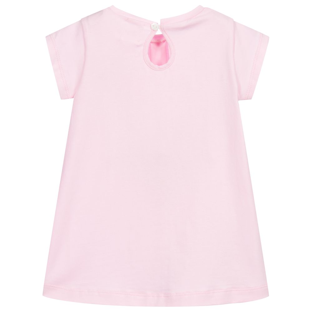 Malvi & Co-Baby Girls Pink Cotton Dress | Childrensalon Outlet