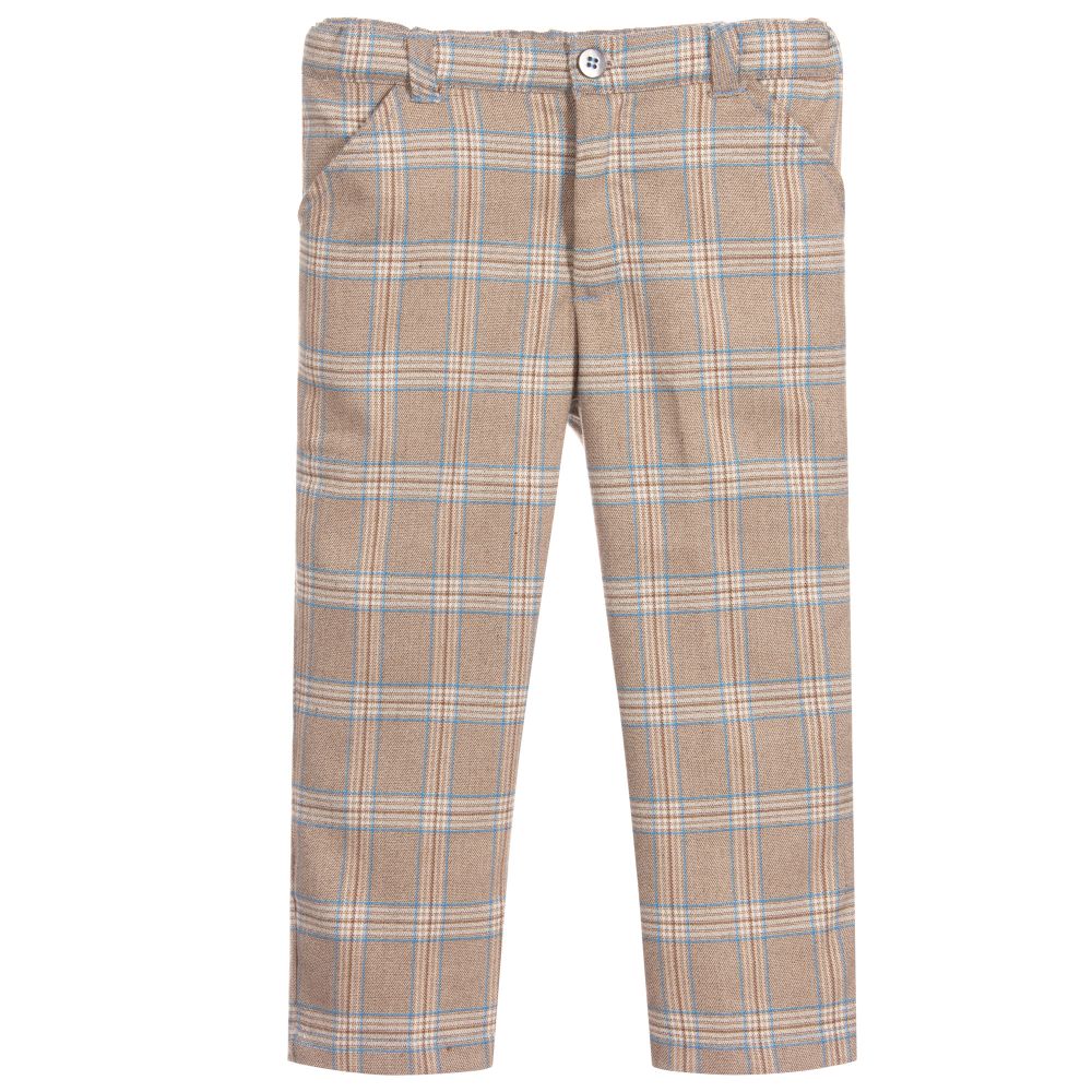 Malvi & Co - Beige Wool Blend Trousers | Childrensalon