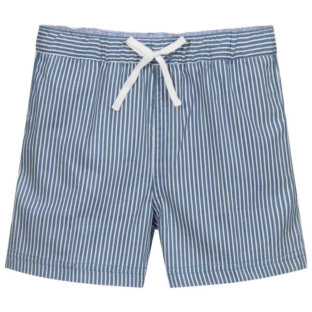 Malvi & Co - Blue & White Baby Shorts | Childrensalon