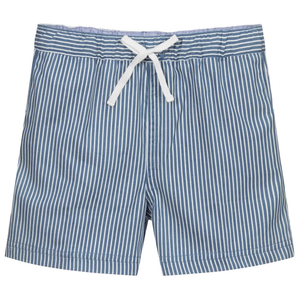 Malvi & Co-Blue & White Baby Shorts | Childrensalon Outlet