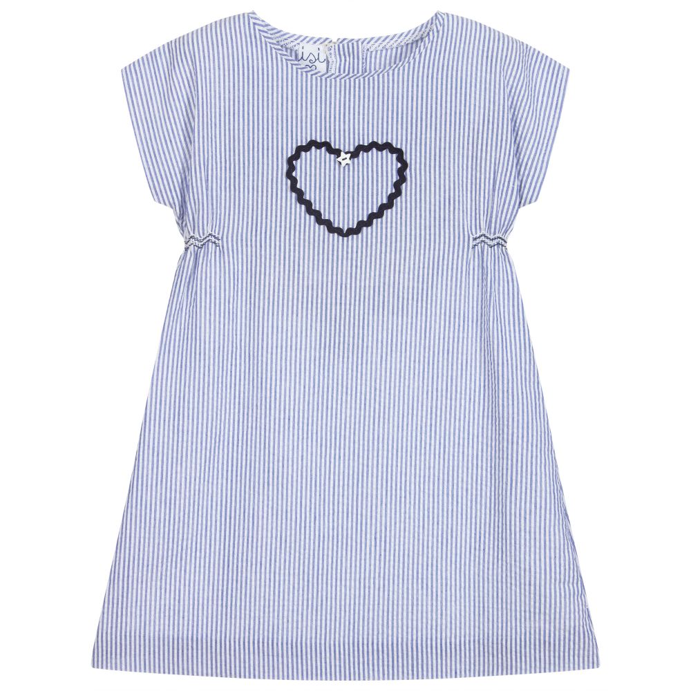Malvi & Co-Blue & White Striped Dress | Childrensalon Outlet