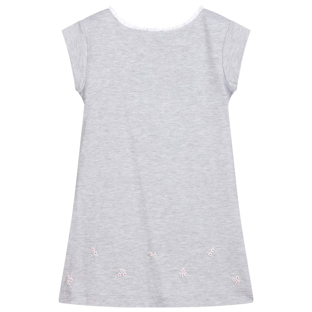 Malvi & Co-Grey Cotton Jersey Dress | Childrensalon Outlet