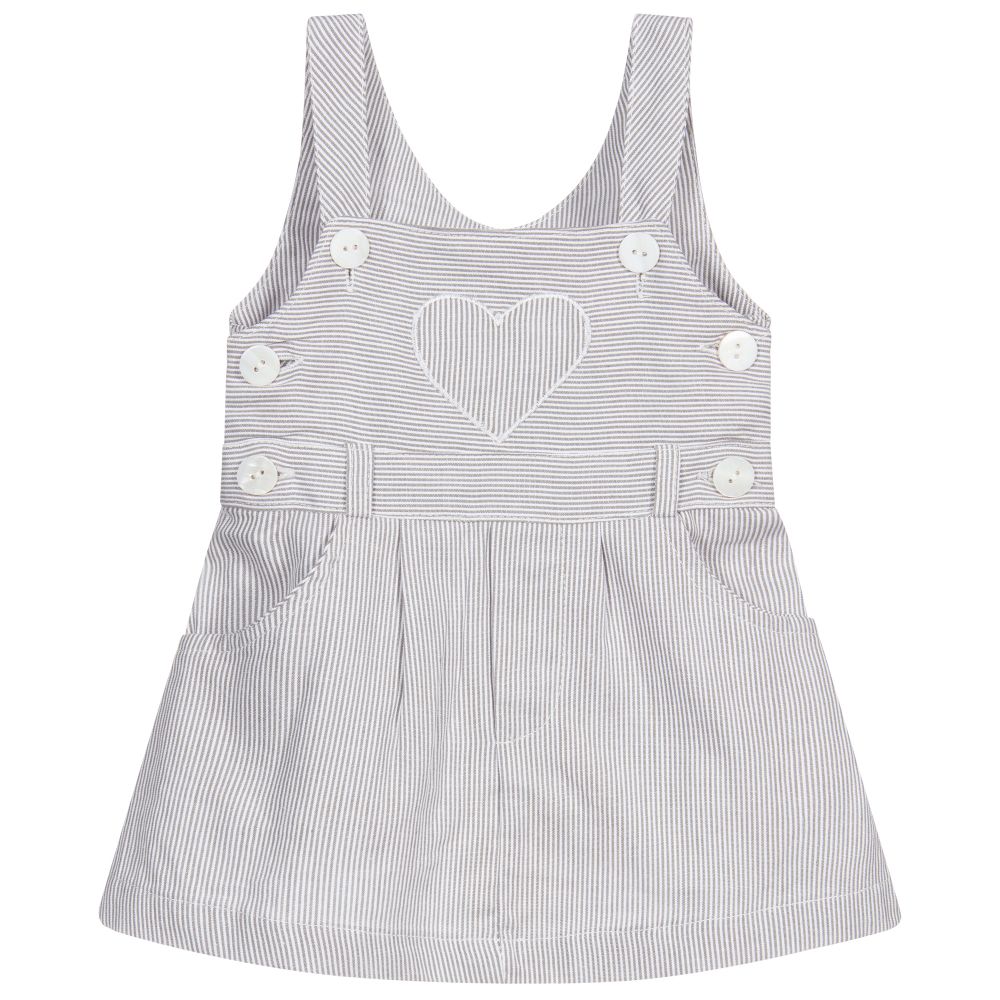 Malvi & Co - Grey Pinafore Baby Dress | Childrensalon