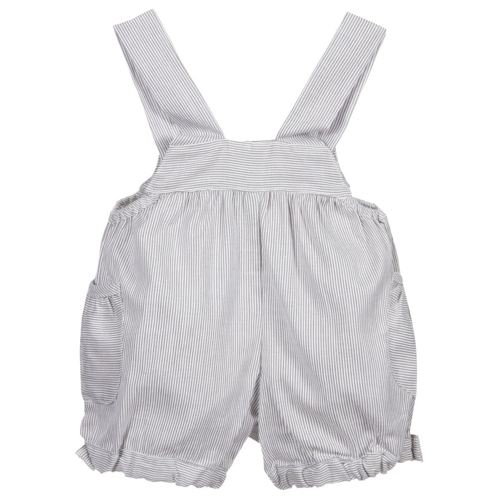grey baby dungarees