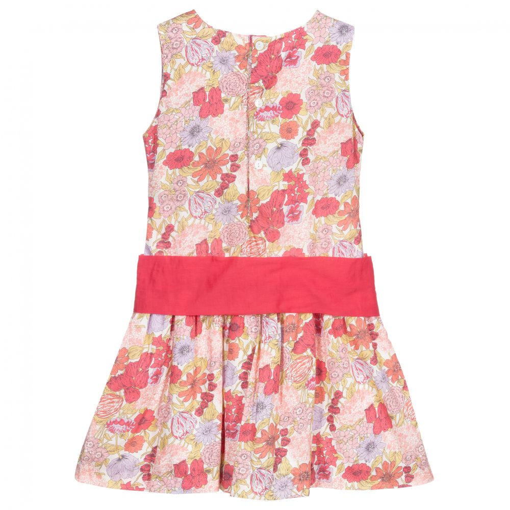 Malvi & Co-Grils Pink Floral Cotton Dress | Childrensalon Outlet