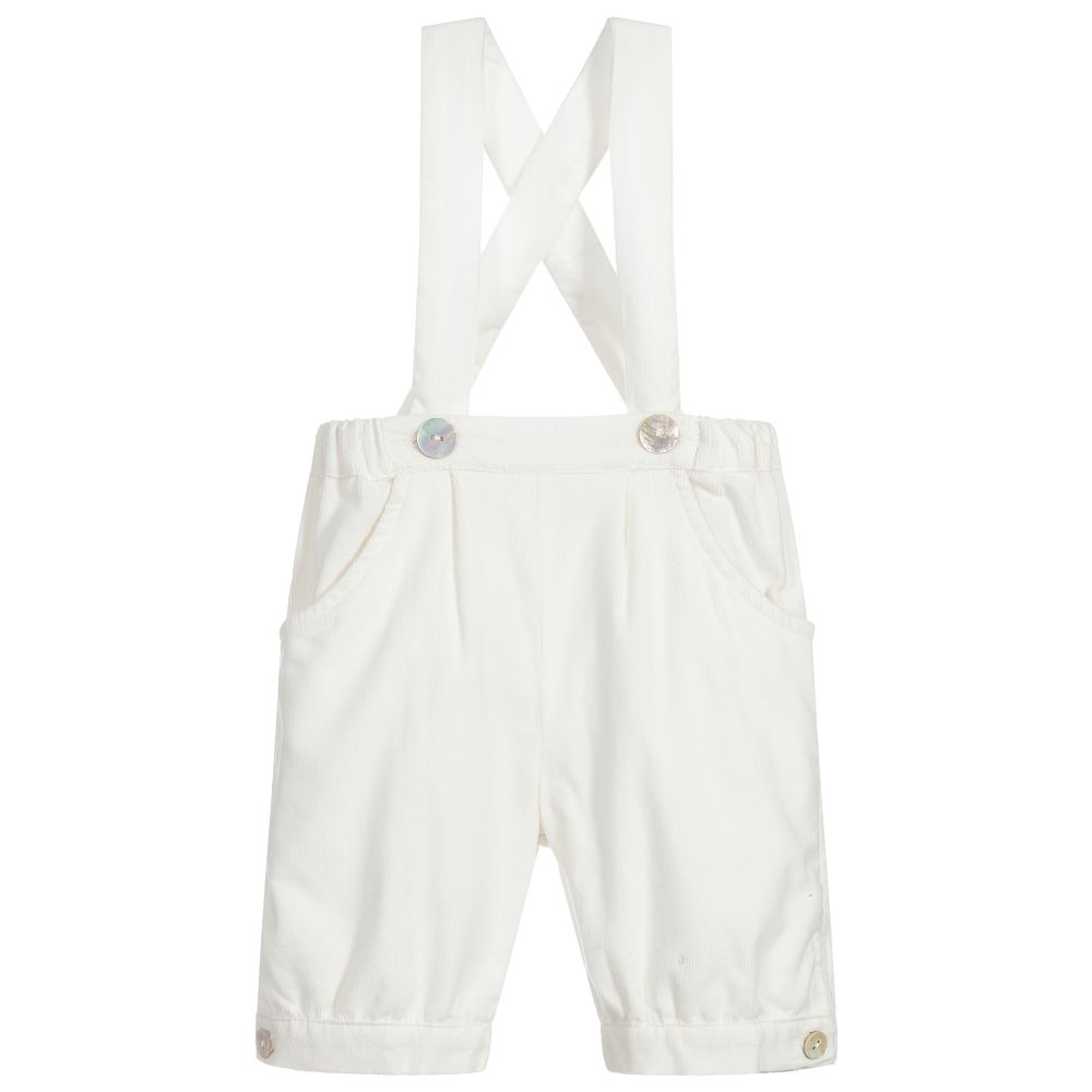 Malvi & Co - Ivory Corduroy Baby Shorts | Childrensalon
