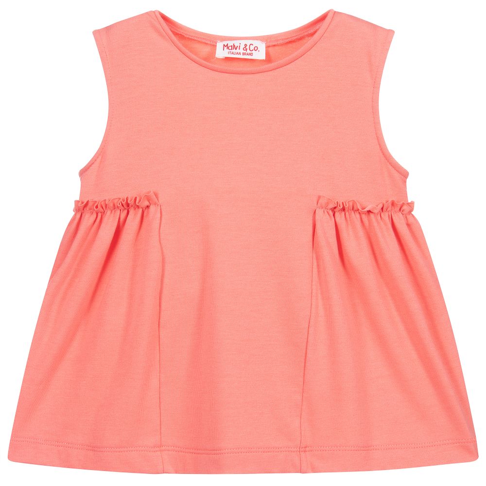 Malvi & Co - Orange Cotton T-Shirt | Childrensalon