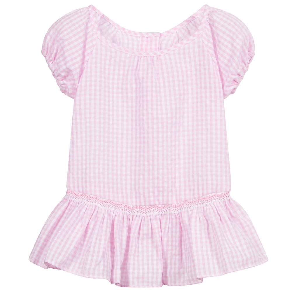 Malvi & Co - Pink Gingham Dress & Knickers | Childrensalon