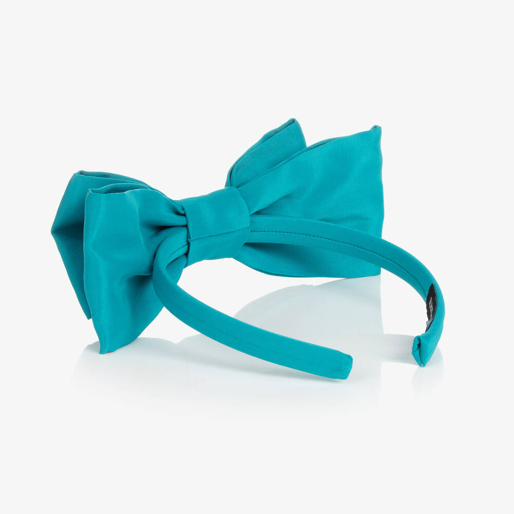 ماما لوما-طوق للشعر ساتان لون أزرق تركواز للبنات | Childrensalon Outlet