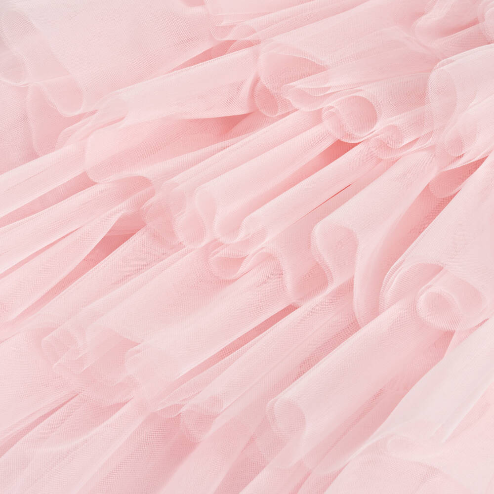 Mama Luma-Girls Blush Satin & Tiered Gown | Childrensalon Outlet