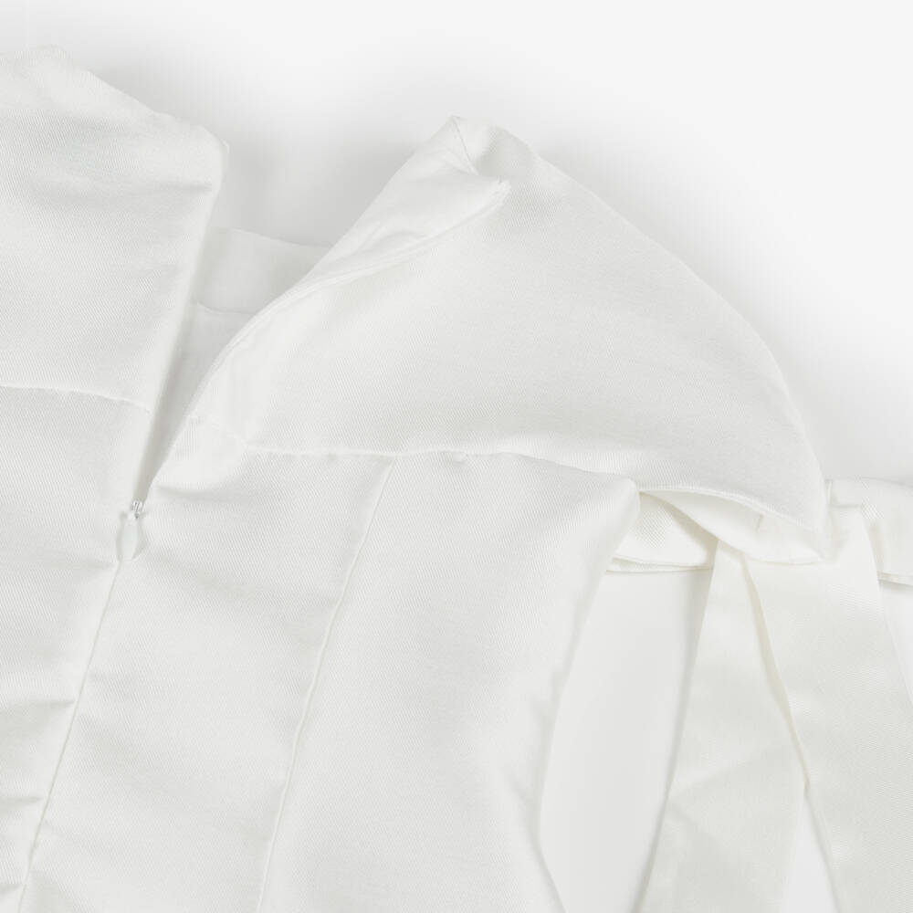 Mama Luma-فستان ساتان عاجي أنيق للبنات | Childrensalon Outlet