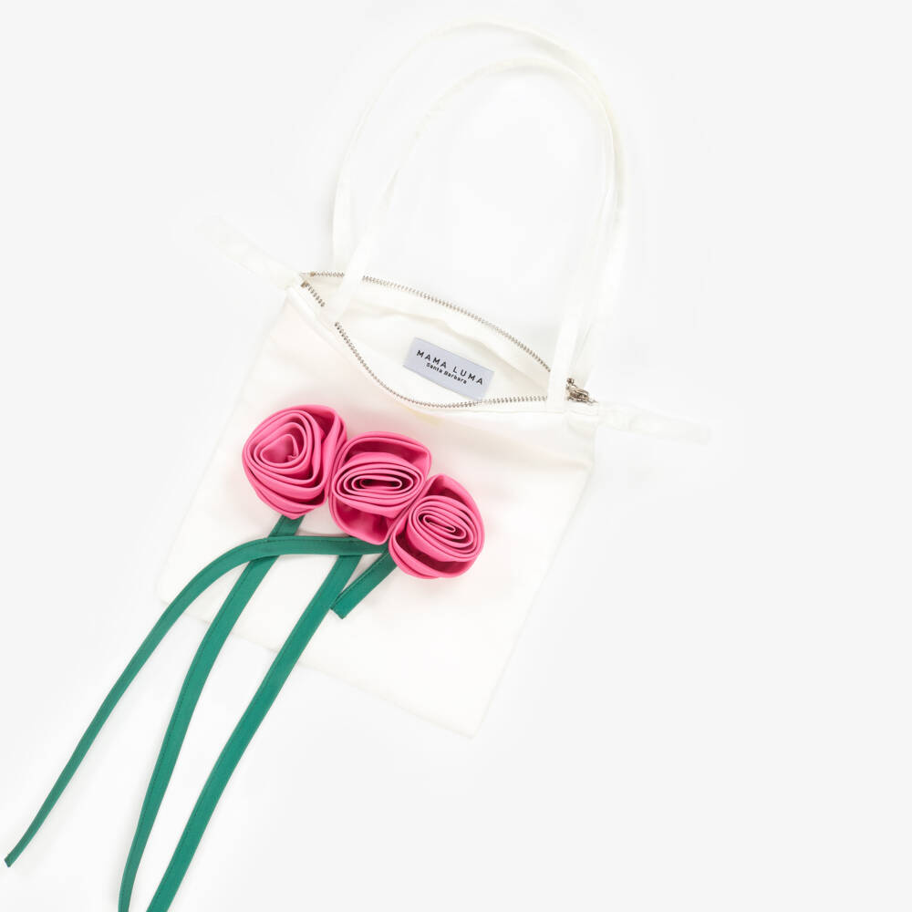 Mama Luma-Girls Elegant Satin Floral Purse | Childrensalon Outlet