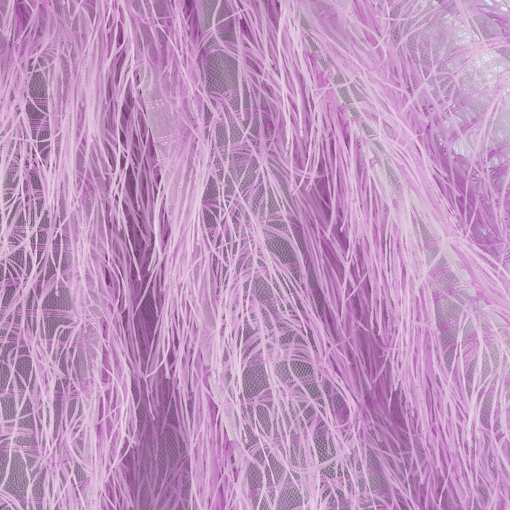 Mama Luma-Girls Feathered Lilac Skirt | Childrensalon Outlet