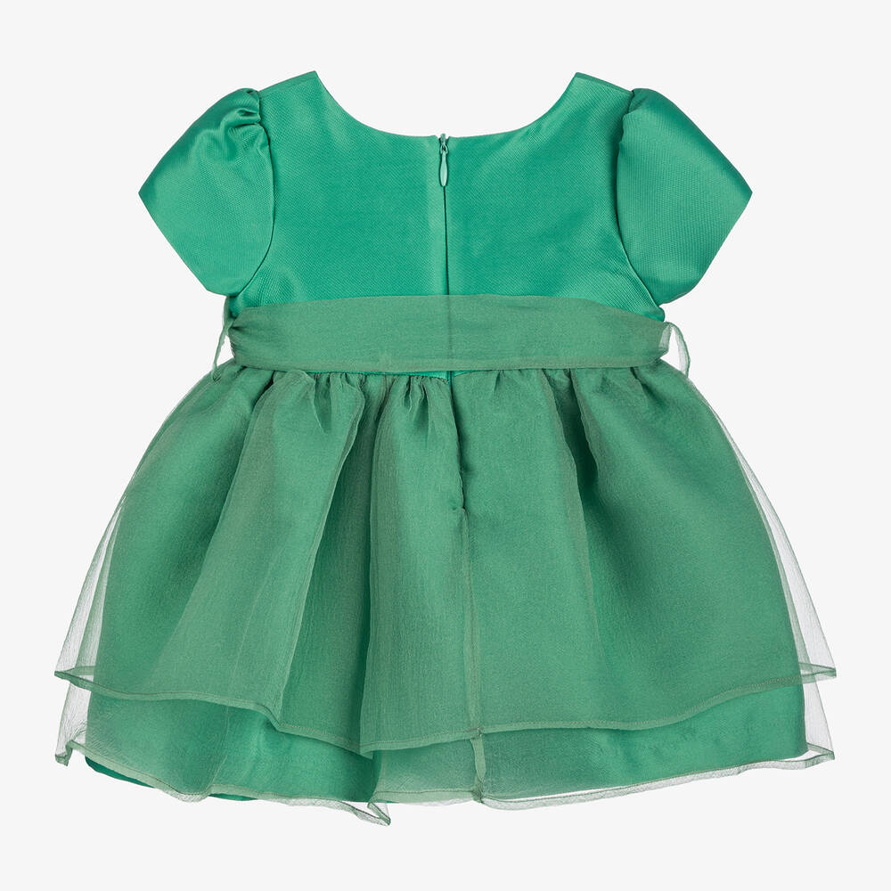 Mama Luma-Girls Green Floral Dress | Childrensalon Outlet