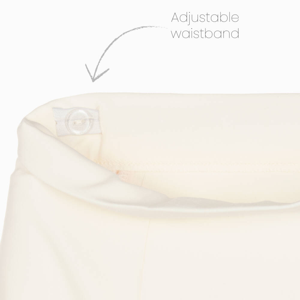 Mama Luma-Girls Ivory Flared Trousers | Childrensalon Outlet