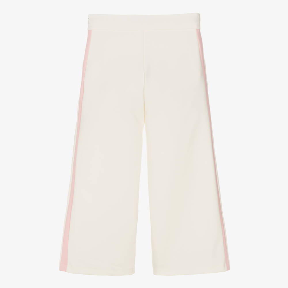 Mama Luma-Girls Ivory Flared Trousers | Childrensalon Outlet